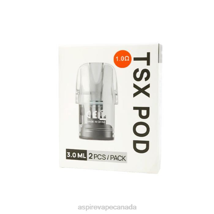 Aspire Tsx Pod 1.0 Ohm (3.0 Ml)/2 PCS Per Pack (Compatible With Cyber S And Cyber X)2X6D234 - Aspire Vape Amazon